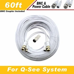 QSEE QC5416, QC308, QT5680, QS4474, QC304, QC588  Compatible 60 FT CABLE  - Picture 1 of 11