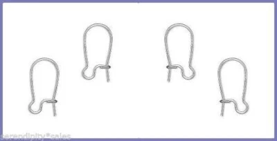 24 Pendientes con cables de oreja de latón enchapado en plata de 20 mm de largo ~ sin níquel ~ sin plomo Foto 1 de 2