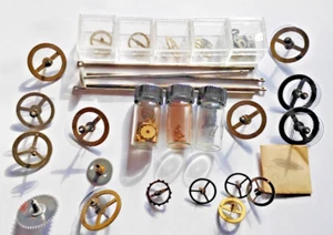 early Westclox Clock Parts Lot Complete Balances for Clocks & Travel Alarms - Picture 1 of 5