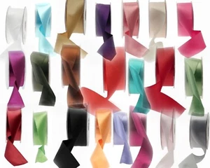 50mm X 20m Double Faced Sided Satin Ribbon. APAC. Tying Ribbon Wedding Party - Picture 1 of 7