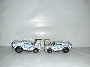 2 Vtg 1972 Matchbox Superfast Cosmic Blues Big Motor Cars 1 Hong Kong 1 Macau  - Picture 1 of 7