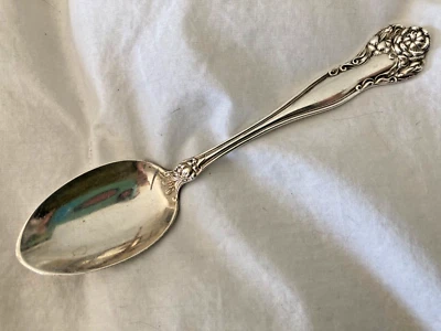 Antiguo Sterling INTERNATIONAL STRATFORD 1902 cucharaditas FLORAL "George" lote de 2 Foto 1 de 4