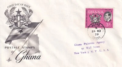 GHANA 1959 FIRST DAY COVER, WITH CACHET, PRINCE PHILLIP - Image 1 of 2