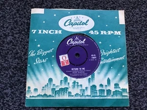 DEAN MARTIN - RETURN TO ME 1958 UK SINGLE CAPITOL CL 14844 EXCELLENT CONDITION - Picture 1 of 4