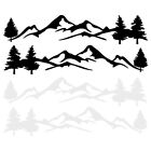 1Pair Car Body Forest Mountain Graphic Decal Stickers For Camper Trailer Truck