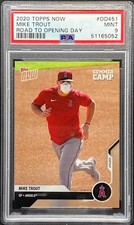 2020 Topps Now Mike Trout Road To Opening Day #OD451 PSA 9