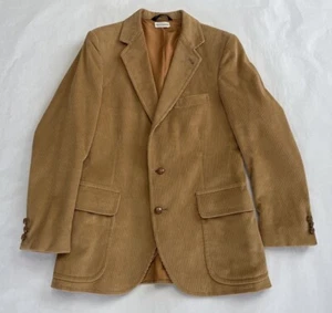 VTG OAKBROOK Czechoslovakia Made Corduroy Beige Men's Blazer Jacket 42. 11210171 - Picture 1 of 12