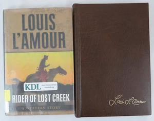 Lot of 2 LOUIS LAMOUR Western Hardcover Novels - 1 Leatherette - Cowboys Country - Picture 1 of 15