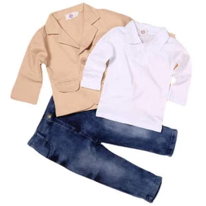 3Piece Sets Spring Autumn Toddler Boy Clothes Outfits - Picture 1 of 14