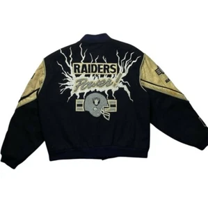 Vintage NFL Los Angeles RAIDERS Bomber Size XL - Picture 1 of 7