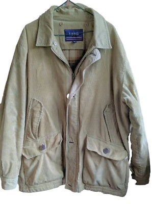 Abrigo Izod Hombres Ballena Pana Tareas de Granero L Peso Pesado Camionero Vaquero Occidental Granja Foto 1 de 4