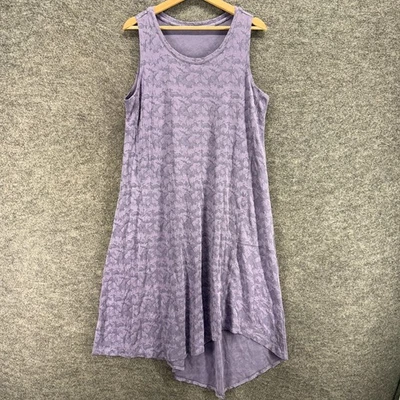 Vestido sin marca para mujer M mediano púrpura camuflaje cambio midi sin mangas informal Foto 1 de 4
