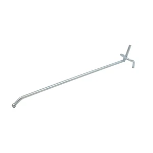 Ganchos de clavija cromados SSWBasics de 8 pulgadas - Ganchos de clavija encajan en orificios de 1/4" o 1/8" - Imagen 1 de 2