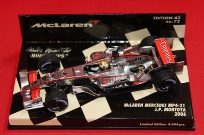 1/43 McLaren Mercedes MP4-21 (2006) - #4 J.P. Montoya - MINICHAMPS - Immagine 1 di 3