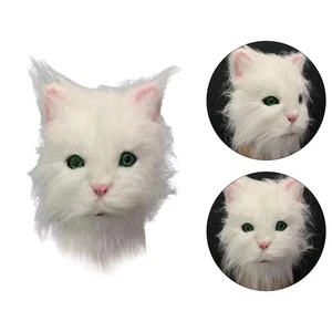 Cat Mask Headgear Halloween Mask Cosplay for Masquerade Party Favor Night Club - Picture 1 of 5
