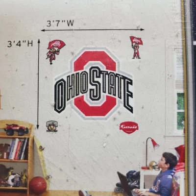 Ohio State Buckeyes Fathead vinilo colgante de pared póster fútbol americano universitario Foto 1 de 4