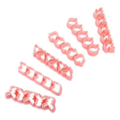  6 Mini-Ausstechformen Weihnachten – Mini-Weihnachtskeksausstecher – Erhabene - Bild 1 von 4