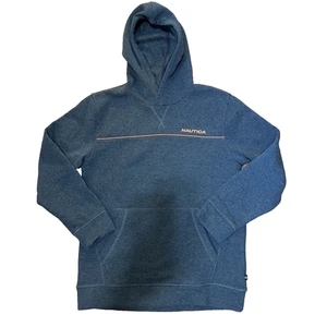 Nautica Pullover Hoodie Gray Sweatshirt With Front Pocket Size Boys XL 18/20 - Picture 1 of 8