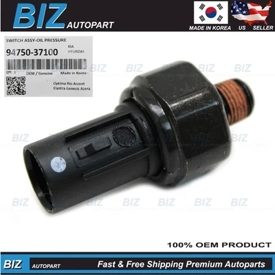 OEM Oil Pressure Sensor for 2001-2025 Genesis Hyundai Kia Models 94750-37100 - Image 1 of 4