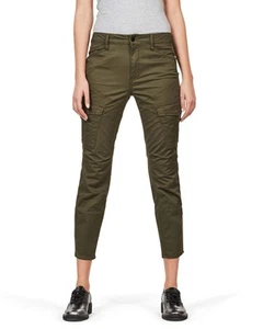 G-Star Damen Hose Capri, Skinny, Rovic mid skinny, forest night, Grün, W28 L32 - Picture 1 of 3