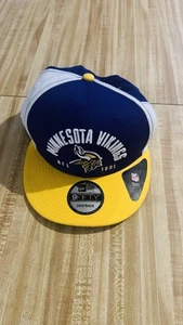 Minnesota Vikings New Era 9FIFTY Snapback Hat Cap Black With Security Tag - Picture 1 of 10
