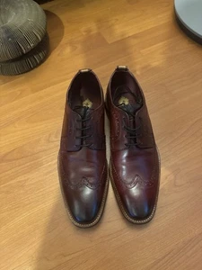 Base London Havisham Washed Bordo Formal Shoes Size 7 - Picture 1 of 9