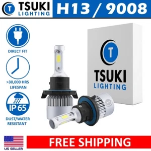 TSUKI FC H13 LED 6000K Headlight Bulbs for 04-14 Ford F150 & 07-14 Expedition - Imagen 1 de 5