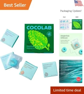 Eco-Friendly Mint Waxed Dental Floss - Refillable, Expanding Woven String Floss - Picture 1 of 11