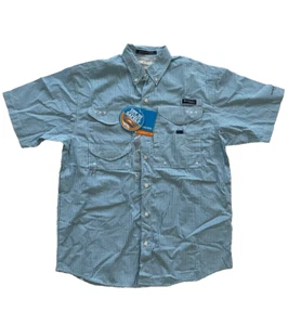 Columbia PFG Angelhemd Super Bonehead blau weiß kariert Herren Gr. Small NEU - Bild 1 von 10