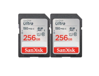 256GB Sandisk Ultra SDXC Memory Card Class 10 UHS-I (SDSDUNC-256G-GN6IN) x2 - Image 1 of 4