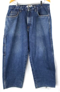 Monet Herren Baggy Wide Leg Kordelzug Zip Fly Skateboards Jeans Gr. 32 Grunge - Bild 1 von 11