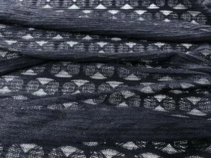 50" Wide Four Way Stretch Geometric Mesh Lace Fabric - Picture 1 of 3