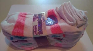Love at First Sight Girls Low Cut Socks  10 pairs Size 6-8.5  Shoe 6-13.5 White - Picture 1 of 4