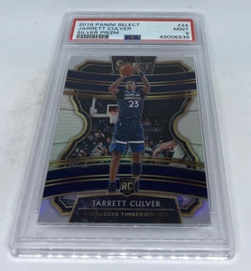 2019 20 Select Jarrett Culver Concourse Silver Prizm Refractor PSA 9 MINT RC #24 - Picture 1 of 4