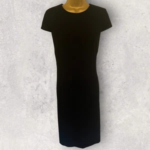 Vestido recto Hobbs Kirsty negro manga gorra para mujer, negocios, oficina Reino Unido 16 nuevo con etiquetas - Imagen 1 de 4