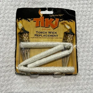 Tiki Torch Wick Replacement 2 Pack Long Life Fiberglass 9" Outdoor Patio Torch - Picture 1 of 2