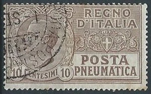 1913-23 REGNO USATO POSTA PNEUMATICA 10 CENT - ED477 - Picture 1 of 1