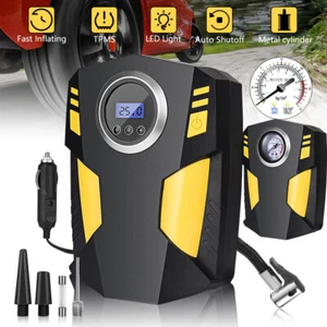 Heavy Duty Portable Air Compressor Car Tire Inflator Electric Pump Analog 12V - Picture 1 of 17