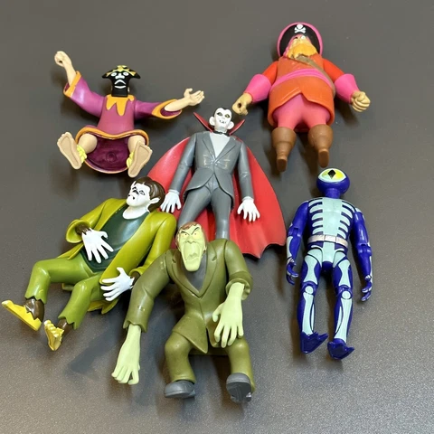 LOT 6 Scooby-Doo WOLFMAN  Skeleton Man DRACULA Action Figures Hanna-Barbers toys Cover
