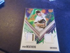 2021 PANINI DIAMOND KINGS RYAN WEATHERS DUAL JERSEY RELIC CARD PADRES