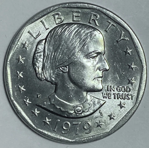 1979 Susan B Anthony Philadelphia P Mind $1 Dollar Coin (FG) Cover