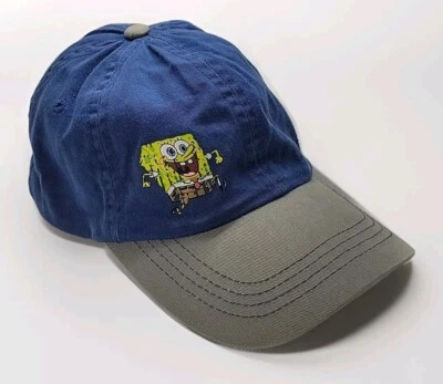 Nickelodeon Bob Esponja Pantalones Cuadrados Sombrero Juvenil Ajustable Azul Gris Bill  Foto 1 de 4
