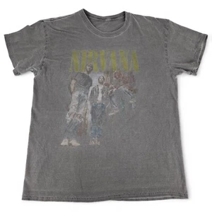Camiseta Nirvana Para Hombre Talla Grande Gris Nevermind Banda de Rock Música Curt Cobain Camiseta - Imagen 1 de 6