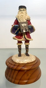 Albert E. Price Santa Music Box Plays "Santa Clause is Coming to Town" See Video - Picture 1 of 9