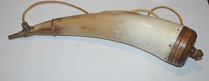 MANOR HECHO A MANO ÚNICO PAZ MADERA, LATÓN, CUERO CUERNO DE BEBER 13"" - Imagen 1 de 8
