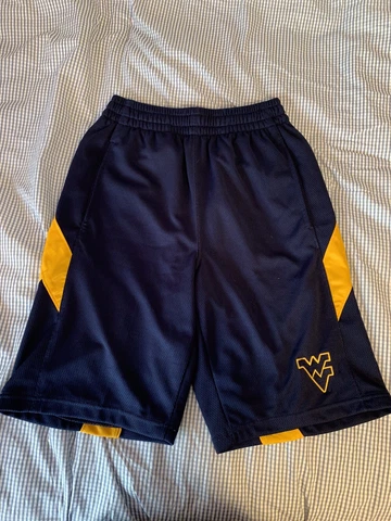 West Virginia Mountaineers WVU Pro Edge Men’s Basketball Shorts Navy Small Cover