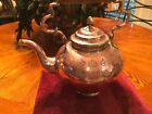 Antique/Vintage Turkish Ornate Etched Copper Tea Pot