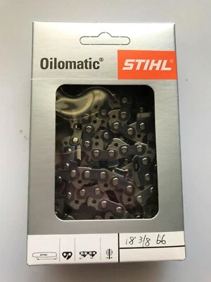 18" 18 inch GENUINE STIHL Chainsaw Chain 66 D/L 3/8 063 FOR STIHL 029 039 066  - image 1 of 3