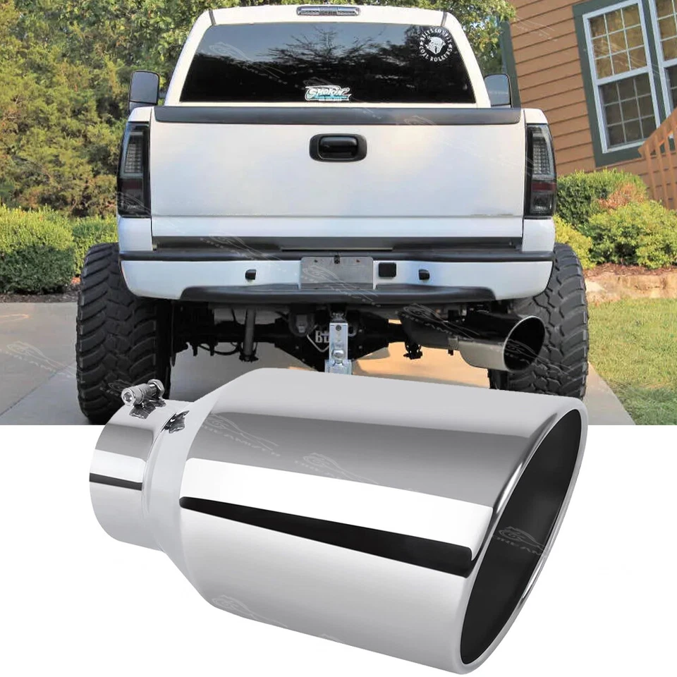 5-дюймовый впускной патрубок 8-дюймовый выпускной патрубок длиной 15 дюймов для GMC Sierra 1500 2500 3500 - Изображение 1 из 4