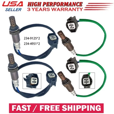 Sensor de oxígeno aguas arriba y aguas abajo 4 piezas para Jaguar Super V8 XJ8 XJR XKR 2006-2009 4,2 L Foto 1 de 4